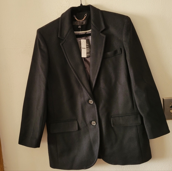 J. Crew Gamine Blazer/Coat in wool blend - black - Picture 10 of 16